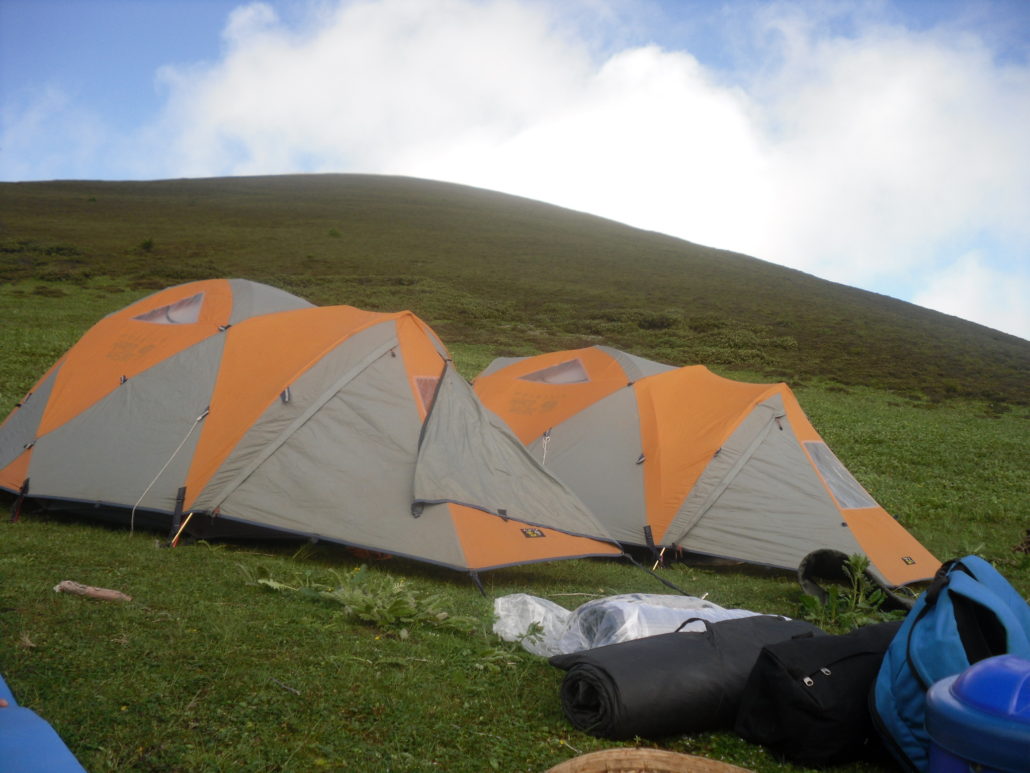 Start of Druk Path Trek. Paro - Jangchulakha (Distance 13 km, 8 hours, 110m ascent, 50m descent, camp altitude 3,570m).